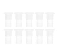 RATCHROLL 10 Pcs Plastic Hose Barb Fitting 15/32" Hose ID Barb M16 Male Thread Thru-Bulk Bulkhead Fittings Clear PP