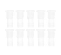 RATCHROLL 10 Pcs Plastic Hose Barb Fitting 25/64" Hose ID Barb M14 Male Thread Thru-Bulk Bulkhead Fittings Clear PP