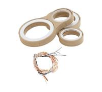 RATCHROLL 2 Set Universal Speaker Spacer Ring Adapter Dual Rings Waterproof for 1"for 3" with Acrylic Washers and Light Strip Brown Wood