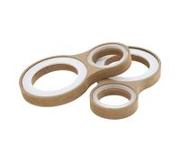 RATCHROLL 2 Set Universal Speaker Spacer Ring Adapter Dual Rings Waterproof for 2" for 4" Speaker Mounting Spacer Bracket Ring with Acrylic Washers Brown Wood