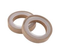 RATCHROLL 2 Set Universal Speaker Spacer Ring Tweeter Speaker Spacer Adapter Waterproof for 2.5" with Acrylic Washers Brown Wood