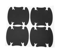 RATCHROLL 4 Pcs Universal Car Door Handle Cup Cover Adhesion Door Protection Door Bowl Sticker Scratch Protector 90x100mm Matte Black PVC