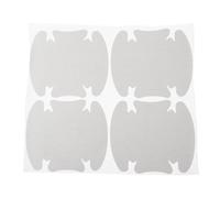 RATCHROLL 4 Pcs Universal Car Door Handle Cup Cover Adhesion Door Protection Door Bowl Sticker Scratch Protector 86x94mm Silver Tone PVC