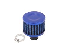 RATCHROLL Engine Air Filter 12mm High Flow Round Clamp-On Cold Air Intake Filter Closed-Top Cool Air Filter Cleaner with 1 Clamp Blue for Car