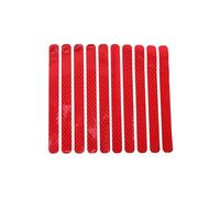 RATCHROLL Reflective Bumper Decal Diamond Fluorescent Red Rectangle Diamond Grid Pattern Reflective Car Sticker Personalized Decoration