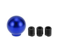 RATCHROLL Round Ball Shift Knob Universal Gear Shifter Knob Aluminum Alloy Stick Shifter Lever Knobs for Automatic and Manual Vehicle W/ 3 Adapter Blue 1 Set