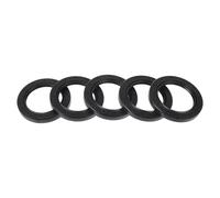 RATCHROLL Universal Oil Seal TC Double Lip W Steel Spring Seal Ring Rotary Shaft Seal 45x65x8mm High Pressure NBR Rubber Black 5 Pcs