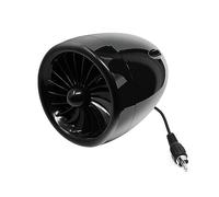 Rated 15W Full Range Passive Speaker with Bullet Case and Standard RCA Plug, Spare Parts of Aileap M1000, M600, MX150H, SPK350 Audio System for Motorcycles, ATV, UTV, Boat (Black,Fan)