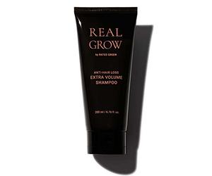 Rated Green Real Grow Anti Hair Loss Extra Volume Shampoo for Thinning Hair - Cold Brew Organic Rosemary/Rosemary, Eucalyptus, Cedarwood Scent - 200ml - Men and Women