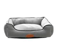 RATEJNDGT Dog bed Pet Four Seasons Universal Deep Sleep Warm Kitten Bed-light Gray-european And American Style Long Nest-no 2 58 * 43 * 10cm8 Catties