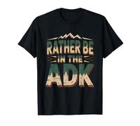 Rather Adirondacks New York Hiking Escape Mountains Identity T-Shirt