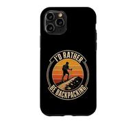 Rather Be Backpacking Hiking Thru Hiker Trail Gift Retro Case for iPhone 11 Pro