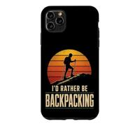 Rather Be Backpacking Hiking Thru Hiker Trail Gift Retro Case for iPhone 11 Pro Max