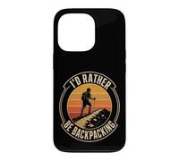 Rather Be Backpacking Hiking Thru Hiker Trail Gift Retro Case for iPhone 13 Pro