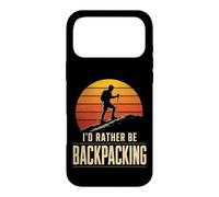 Rather Be Backpacking Hiking Thru Hiker Trail Gift Retro Case for iPhone 17 Pro Max
