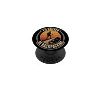 Rather Be Backpacking Hiking Thru Hiker Trail Gift Retro PopSockets Adhesive PopGrip