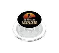 Rather Be Backpacking Hiking Thru Hiker Trail Gift Retro PopSockets PopGrip for MagSafe