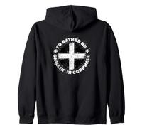 Rather Be Chillin In Cornwall A Funny Flag for Cornish Pride Zip Hoodie
