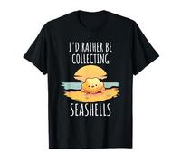 Rather Be Collecting Seashells Ocean Sea Shell Collector T-Shirt