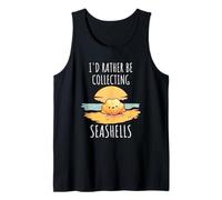 Rather Be Collecting Seashells Ocean Sea Shell Collector Tank Top