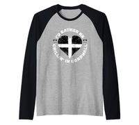 Rather Be In Cornwall A Cool Flag for Proud Cornish Roots Raglan Baseball Tee