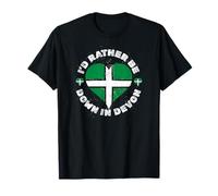 Rather Be In Devon A Cool Flag for Proud Devonian Roots T-Shirt