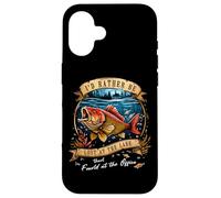 Rather Be Lost At The Lake Than Found At The Office Fishing Case for iPhone 16