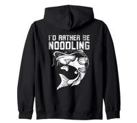 Rather Be Noodling Catfish Fishing Angler Catfisherman Zip Hoodie