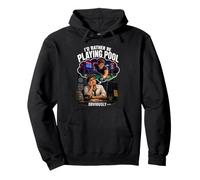 Rather Be Playing Pool Graphic Funny Billiards Player Gift Pullover Hoodie