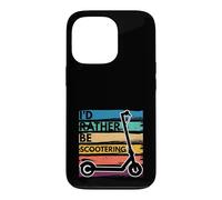 Rather Be Scootering Vintage Electric Scooter with Saying Case for iPhone 13 Pro