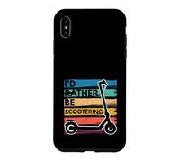 Rather Be Scootering Vintage Electric Scooter with Saying Case for iPhone XS Max