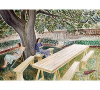 Rather Good Art Eric Ravilious Prints: ‘Two Women in a Garden’. Printed on 350gm Invercote card stock. All materials are FSC approved.