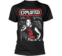 Rather Let's Start A War by Exploited, The T-ShirtXXL Black