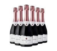 Rathfinny Wine Estate Rosé Brut 11.5% ABV | English Sparkling Rosé Wine | 6 x 75cl Bottles | Traditional Method | Pinot Noir, Chardonnay, Pinot Meunier | From East Sussex, England