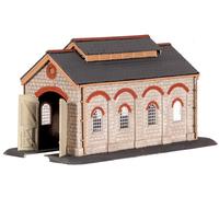 Ratio 203 Single Road Stone Type Engine Shed N Gauge 95mm x 48mm Plastic Kit T48