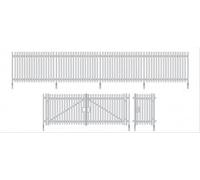 Ratio 280 Modern Palisade Fencing With Gates Plastic Kit N Gauge.