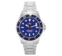 RATIO FreeDiver Dive Watch Sapphire Crystal GMT Rotating Bezel Automatic Diver Watch 200M Water Resistant Diving Watch for Men (Blue)