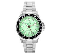 RATIO FreeDiver Dive Watch Sapphire Crystal GMT Rotating Bezel Automatic Diver Watch 200M Water Resistant Diving Watch for Men (Green)