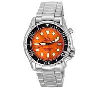 RATIO FreeDiver Dive Watch Sapphire Crystal Stainless Steel Japanese Automatic Movement Diver Watch 1000M Water Resistant Diving Watch for Men (Orange)