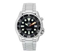 RATIO FreeDiver Dive Watch Sapphire Crystal Stainless Steel Japanese Automatic Movement Diver Watch 1000M Water Resistant Diving Watch for Men (Black)