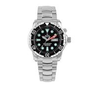 RATIO FreeDiver Helium-Safe Dive Watch Sapphire Crystal Analog Black Dial Japanese Automatic Diver Watch 1000M Water Resistant Diving Watch for Men (Black)