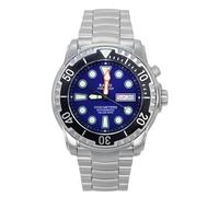 RATIO FreeDiver Helium-Safe Dive Watch Sapphire Crystal Analog Blue Dial Japanese Automatic Diver Watch 1000M Water Resistant Diving Watch for Men (Blue)