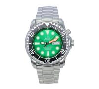 RATIO FreeDiver Helium-Safe Dive Watch Sapphire Crystal Analog Green Dial Japanese Automatic Diver Watch 1000M Water Resistant Diving Watch for Men (Green)