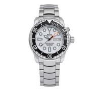 RATIO FreeDiver Helium-Safe Dive Watch Sapphire Crystal Analog White Dial Japanese Automatic Diver Watch 1000M Water Resistant Diving Watch for Men (White)