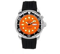 RATIO FreeDiver Helium-Safe Dive Watch Sapphire Crystal Automatic Diver Watch 1000M Water Resistant Diving Watch for Men (Orange)