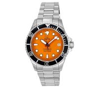 RATIO FreeDiver Sapphire Crystal Diver Watch Japanese Automatic Dive Watch 200m Water Resistant Diving Watch for Men (Orange)