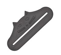 Ration Extractor - Pouch Compression Tool, 3D Printed Liquid Treat Dispenser, Feline Strip Feeder Spoon, Zero Waste Nutrient Squeezer, Pet Feeding Accessory Category, Neon Green Ergonomic Slide