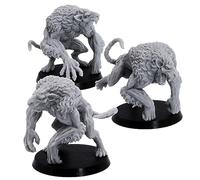 Ratmen Brute Miniature Set - 3 Rat Ogre Models for Dungeons and Dragons & Wargaming | 28mm - 32mm Scale Resin Figures | RPG Monsters, DnD | Resin Warfare | 40mm Bases (Unattached)