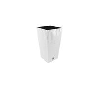 Rato Square Prosper Plast DRTS325-S449 32.5 x 32.5 x 61 cm Flowerpot - White (6-Piece)