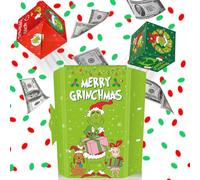 Ratoyal 3-Pack Christmas Gift Box Explosion for Money, Pop Up Christmas Cards with Confetti for Kids Women Men, Funny Merry Xmas Gift Ideas for Gifting Cash